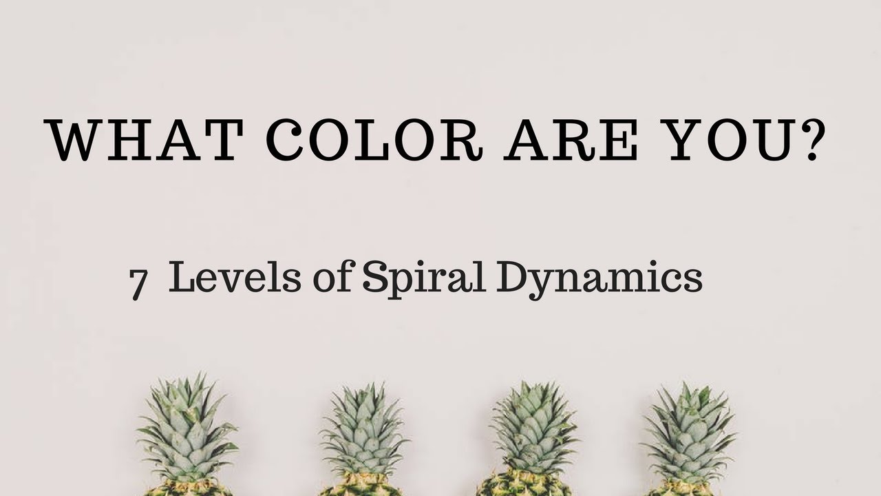 What color are you? (7 levels of spiral dynamics) YouTube