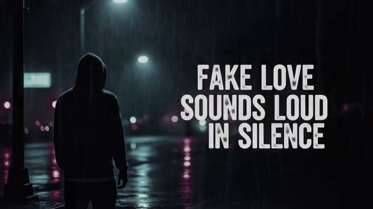 Fake Love Sounds Loud in Silence 💔 | Emotional Rap Lyrics Video