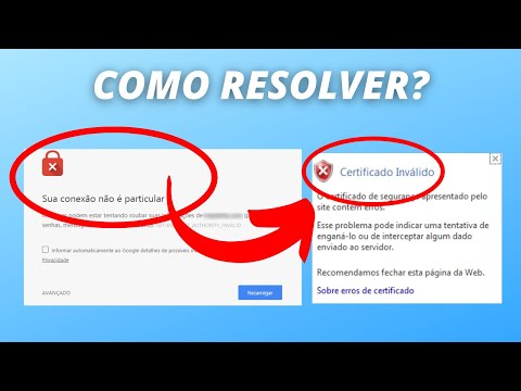 Vídeo: Como faço para corrigir o erro de certificado não confiável?