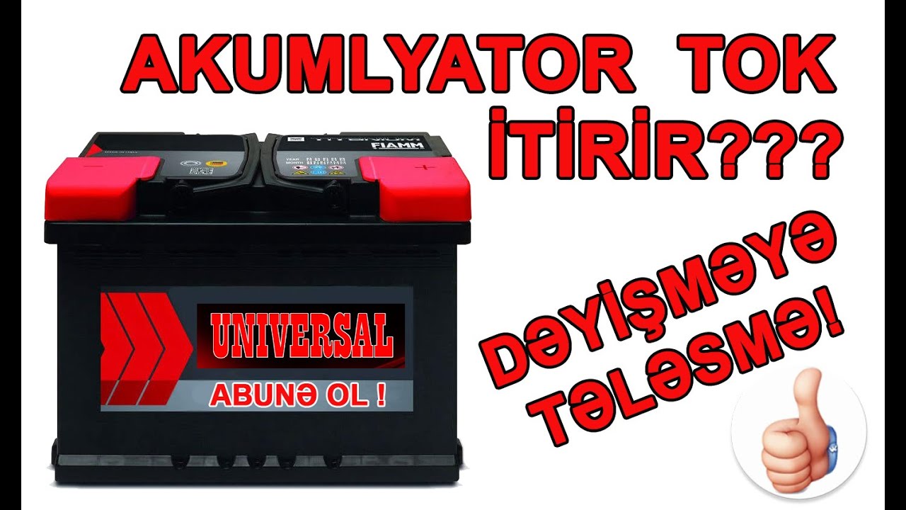 Akumlyator tok itirirsə dəyişməyə tələsmə! (HD)