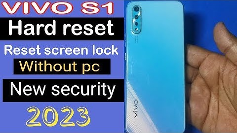 VIVO S1 HARD RESET/Factory Reset WITHOUT PC 2023