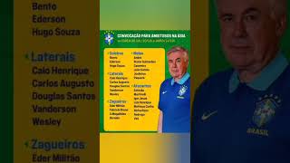 Convocação Seleção Brasileira Para Amistosos Na Ásia 10 E 141025