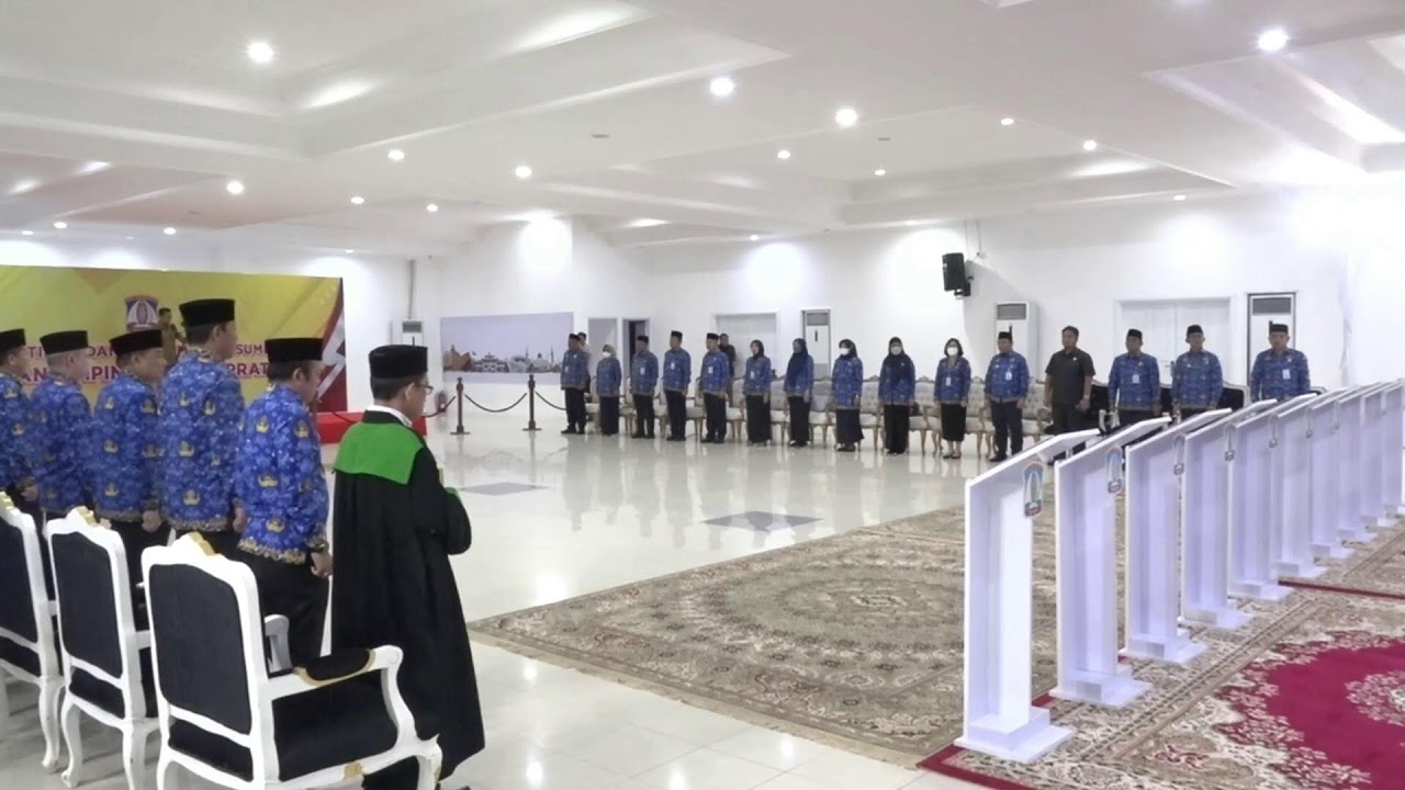 PELANTIKAN DAN PENGAMBILAN SUMPAH JABATAN PIMPINAN TINGGI PRATAMA