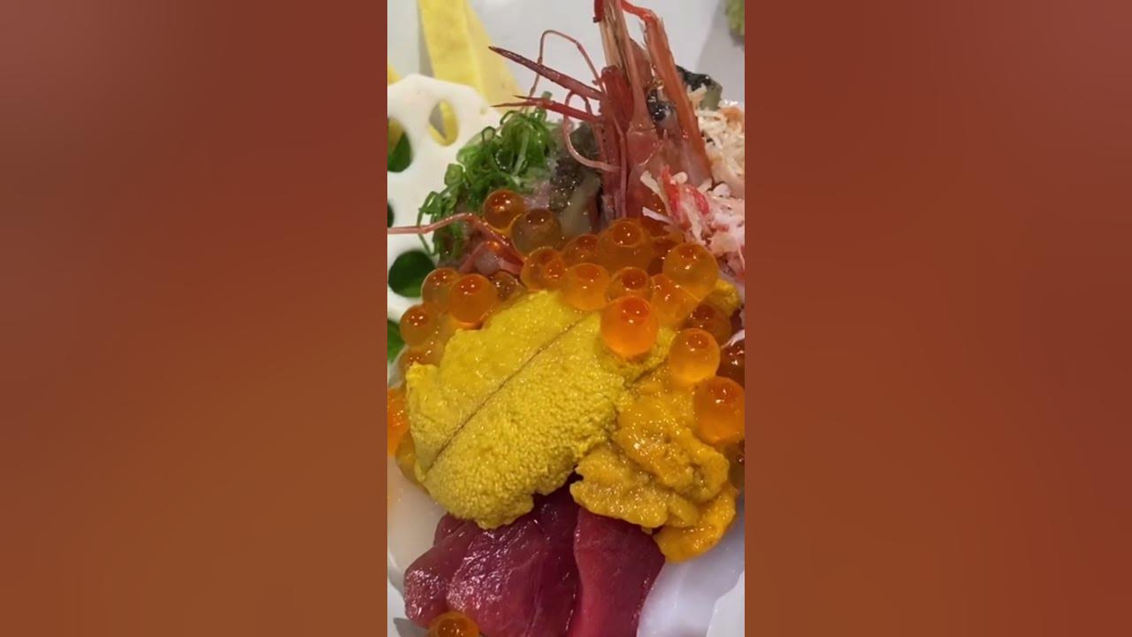 고급오복수산에서 생맥주와 카이센동 - Youtube