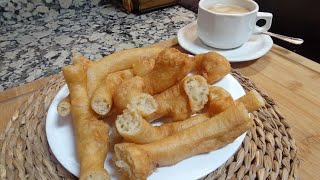 Como hacer unos deliciosos CHURROS O CALENTITOS, fácil de hacer, rápidos y económicos👌🏼Te encantará