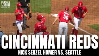 Nick Senzel Shows Off Opposite Field Power With Homer vs. Seattle Mariners | Reds Highlight