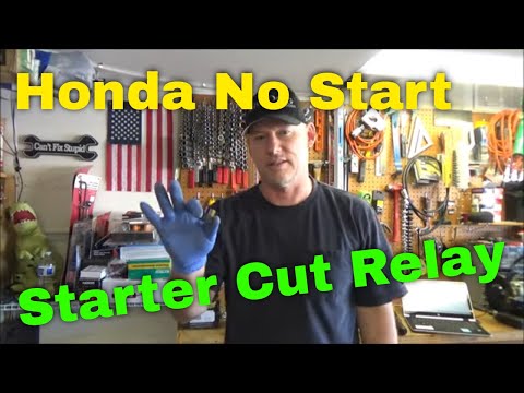 Honda No Start: 스타터 컷 릴레이 회로