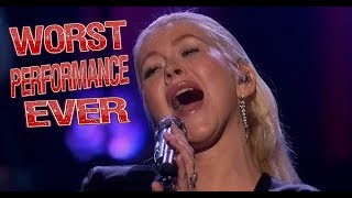 Christina Aguilera - Worst Performance Ever - I Will Always Love You