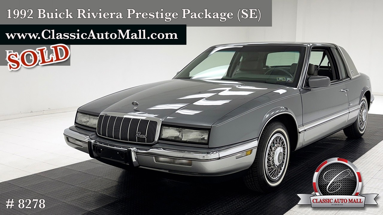 1992 Buick Riviera Prestige Package SE - Sold - Consignments at