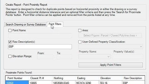 How to quickly locate duplicate Point Objects in a Civil 3D model