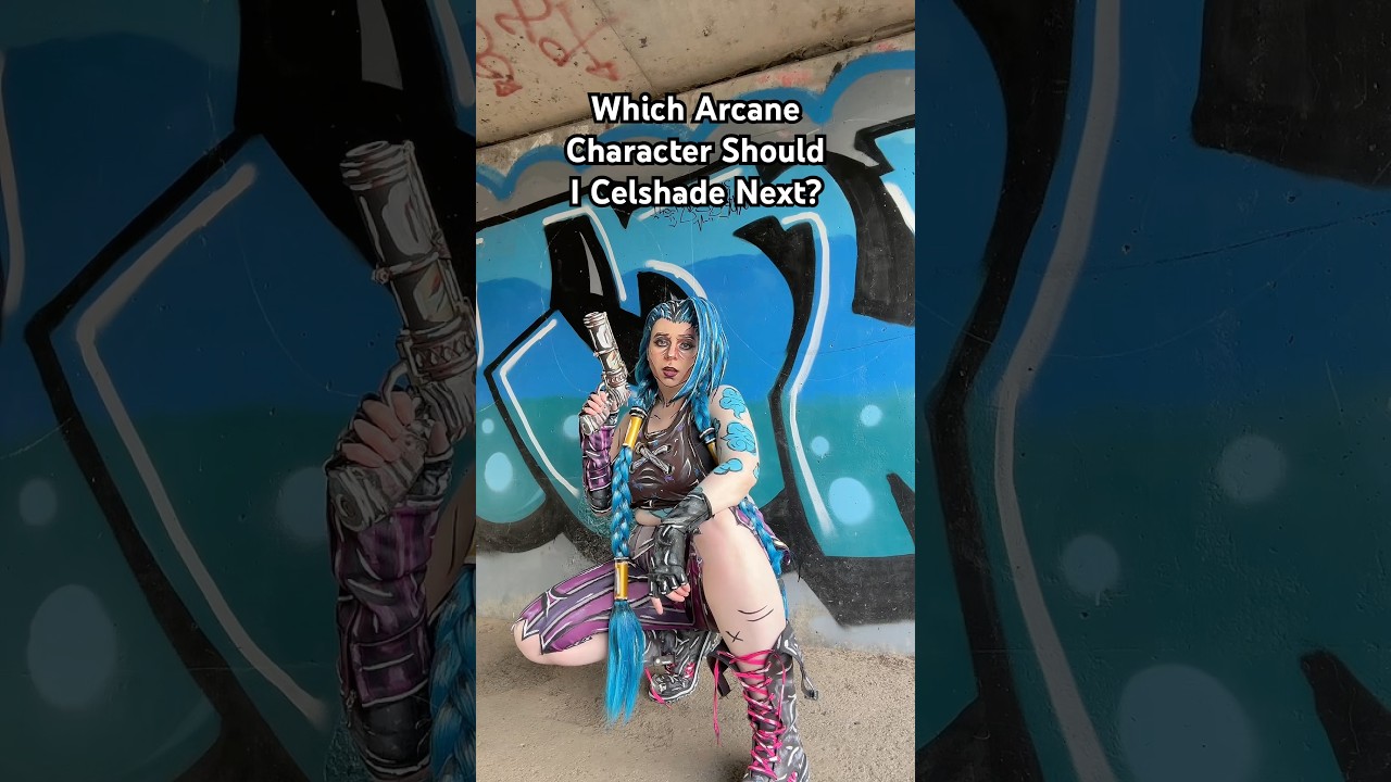 Maybe Vi? 👀 #arcane #arcanecosplay #jinx #jinxcosplay #leagueoflegends #netflix #tvshow #celshaded