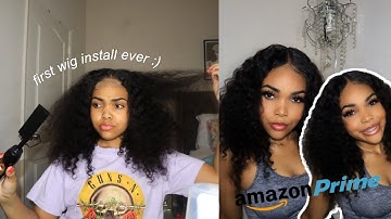 INSTALLING A WIG FOR THE FIRST TIME EVER II ft amazon prime jaja hair