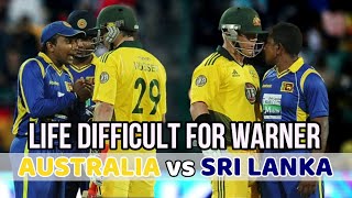 Sri Lankan Spinners makes life difficult for Australia | David Warner and Rangan Herath Fight