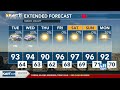 Isolated T-Storms south; otherwise warm and partly cloudy