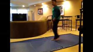 How to do a backhandspring stepout layout stepout tutorial