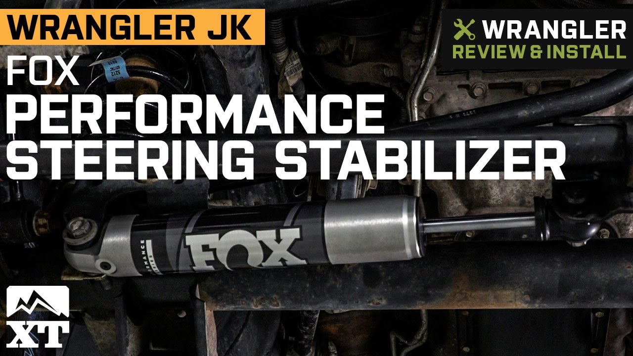 Jeep Wrangler JK FOX Performance Series  IFP Steering Stabilizer Review  & Install - YouTube