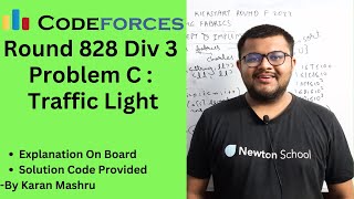 Famous Codeforces Round 828 Div 3 | Problem C Traffic Light Solution | Explanation+Code | Hindi | Editorial Net Worth