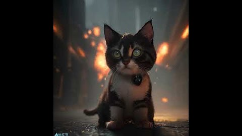 Anthropomorphic cat surrounded by fractals Space Station Mecha Mech Robots in the Sky_1_