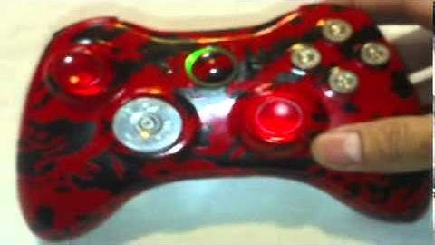 Xbox 360 custom Call of duty RED TIGER CAMOUFLAGE BLACK OPS MW2