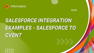Salesforce Integration Examples - Salesforce to CVENT