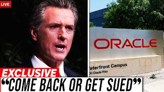 Governor Of California PANICS After Oracle LEAVES California For Texas!