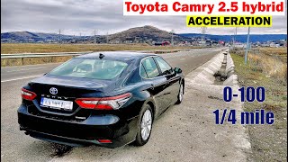 Toyota Camry 2.5 hybrid acceleration 0-100, 1/4 mile | 2023 | FWD | GPS results