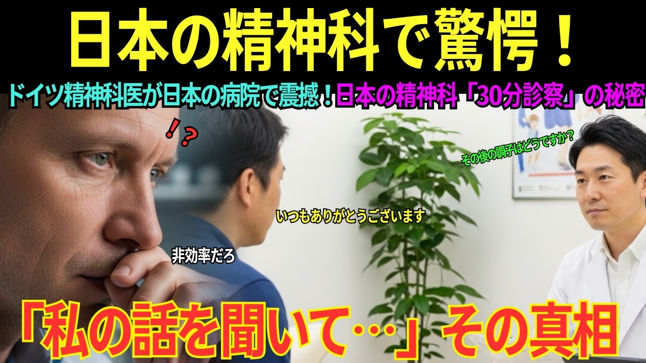 【海外の感動秘話】「先生は私の話を聞いてくれたことがありますか?」ドイツ精神科医が日本の病院で見た30分診察に震えた理由