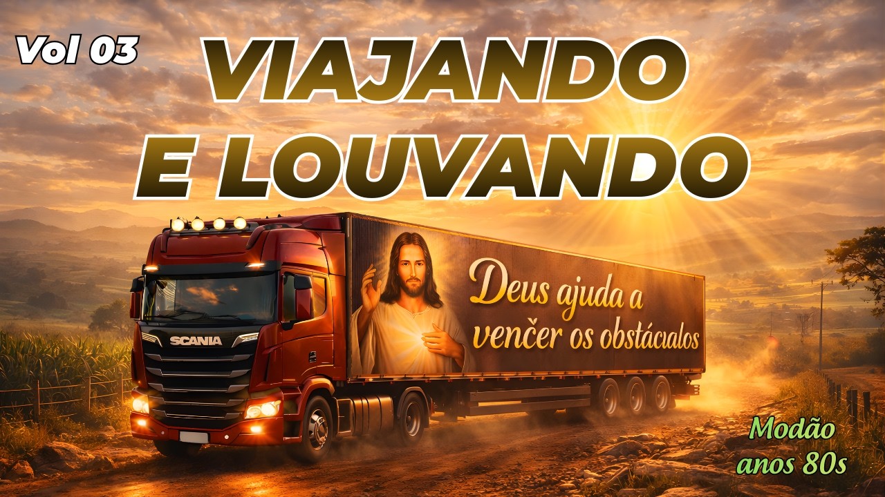 Os melhores louvores para você ouvir enquanto viaja. Deus te ajuda a vencer os obstáculos.Modão  80s