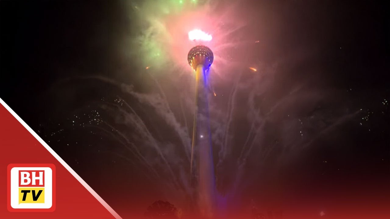 Menara Kuala Lumpur dilimpahi cahaya bunga api sempena sambutan Ambang Tahun Baharu 2026