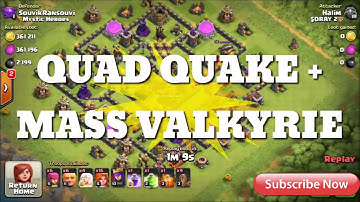 Best TH9 DARK ELIXIR FARMING BASE | 2016 | Anti (QUAD QUAKE + ALL COMBO) + REPLAY | Clash