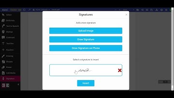 Signature Tool in Kami
