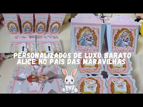 PERSONALIZADOS DE LUXO BARATO ALICE NO PAIS DAS MARAVILHAS  #FESTA #1ANO #alicenopaisdasmaravilhas