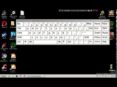 როგორ დავაყენოთ კლავიატურა ეკრანზე