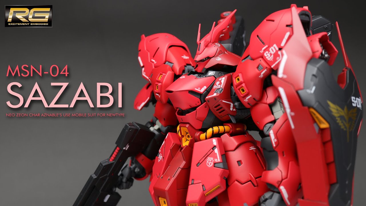 RG 1/144 サザビー 機動戦士ガンダム 逆襲のシャア - YouTube