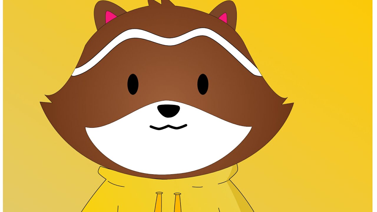 THE MOST CHILL RACCOON ON THE INTERNET / COPY SPEED ART - YouTube