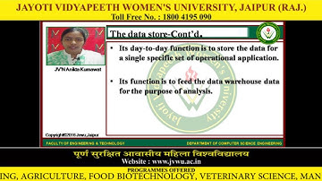 Jayoti Vidyapeeth - Faculty of Engineering and Technology - Data Warehouse Architecture