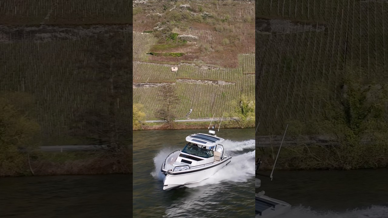 Power auf der Mosel! Axopar 37 Sun Top 2x 350 PS V10 in Traben-Trarbach 