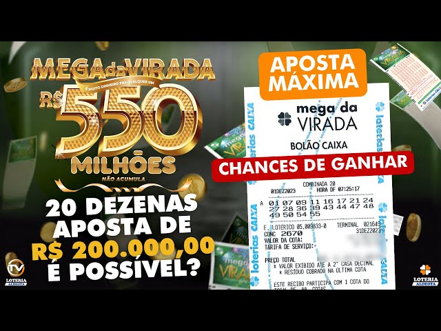 NOVIDADE: 20 DEZENAS NA MEGA-SENA. VALORES, CHANCES DE GANHAR E MUITO MAIS.  