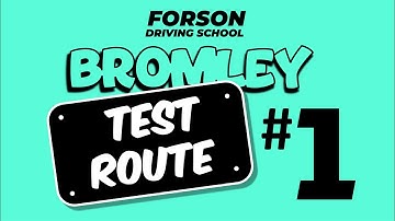 Bromley Driving Test Centre || Route #1