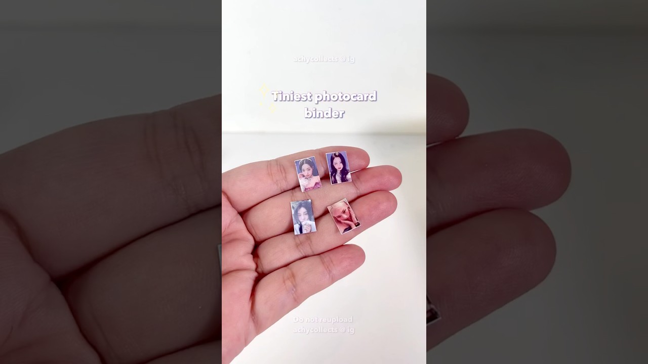 tiniest kpop photocard ever?! 