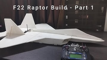 F22 Raptor Scratch Build – Part 01 | FREE A4 Plan + Depron Cuting
