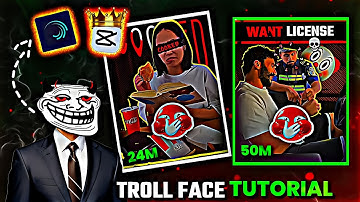 EDIT TROLL FACE SHORTS LIKE A PRO 📈  #trollface #edit #editing #tutorial