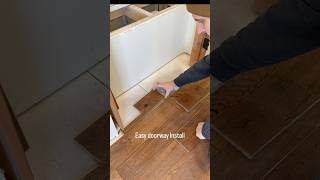Stop struggling with 2 pieces in doorways 🤦 #flooring #homeimprovement #hardwoodflooring