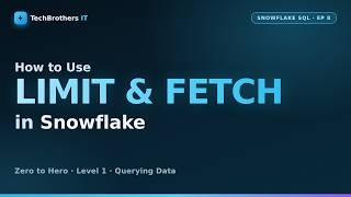 TOP 3 Is NOT the Top 3 | LIMIT, TOP, FETCH & OFFSET in Snowflake | Snowflake SQL Tutorial #8