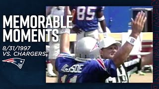 Drew Bledsoe's 4 TD Passes vs. Chargers! (8/31/1997) | Memorable Moments | Patriots