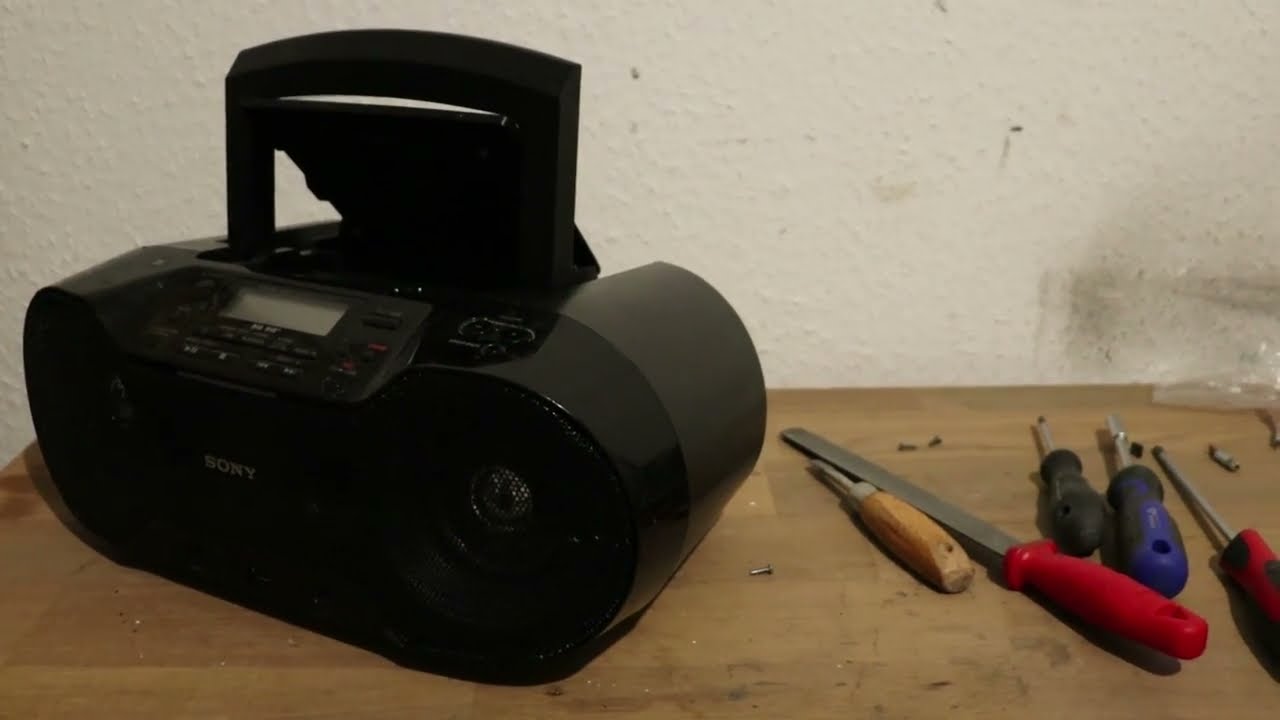 Sony Radio ZS-RS70BTB (16W) teardown - YouTube