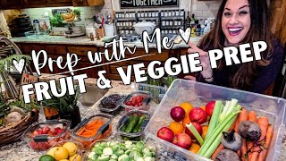 FRUIT & VEGGIE PREP | Prep with Me! | How to clean Fruits and Vegetables