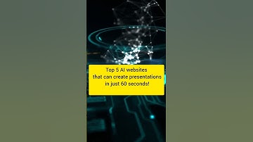Top 5 AI websites to create presentations in 60 sec #shorts #ytshorts#trending #viral