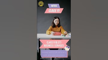 Class 11| Business Studies| Ch- BUSINESS SERVICES| Notes| Notes Walley|📝✍🏻📝|#notes#class11#commerce