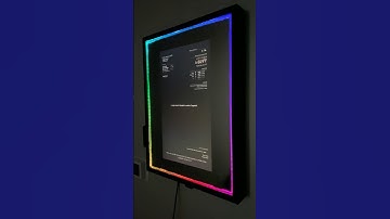 Now even my mirror is smarter than me #raspberrypi #magicmirror #upcycling